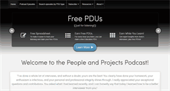 Desktop Screenshot of peopleandprojectspodcast.com