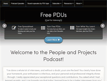 Tablet Screenshot of peopleandprojectspodcast.com